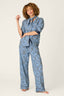 Classic Paisley Bandana Print 3-Piece Long Sleeve Flannel PJ Set