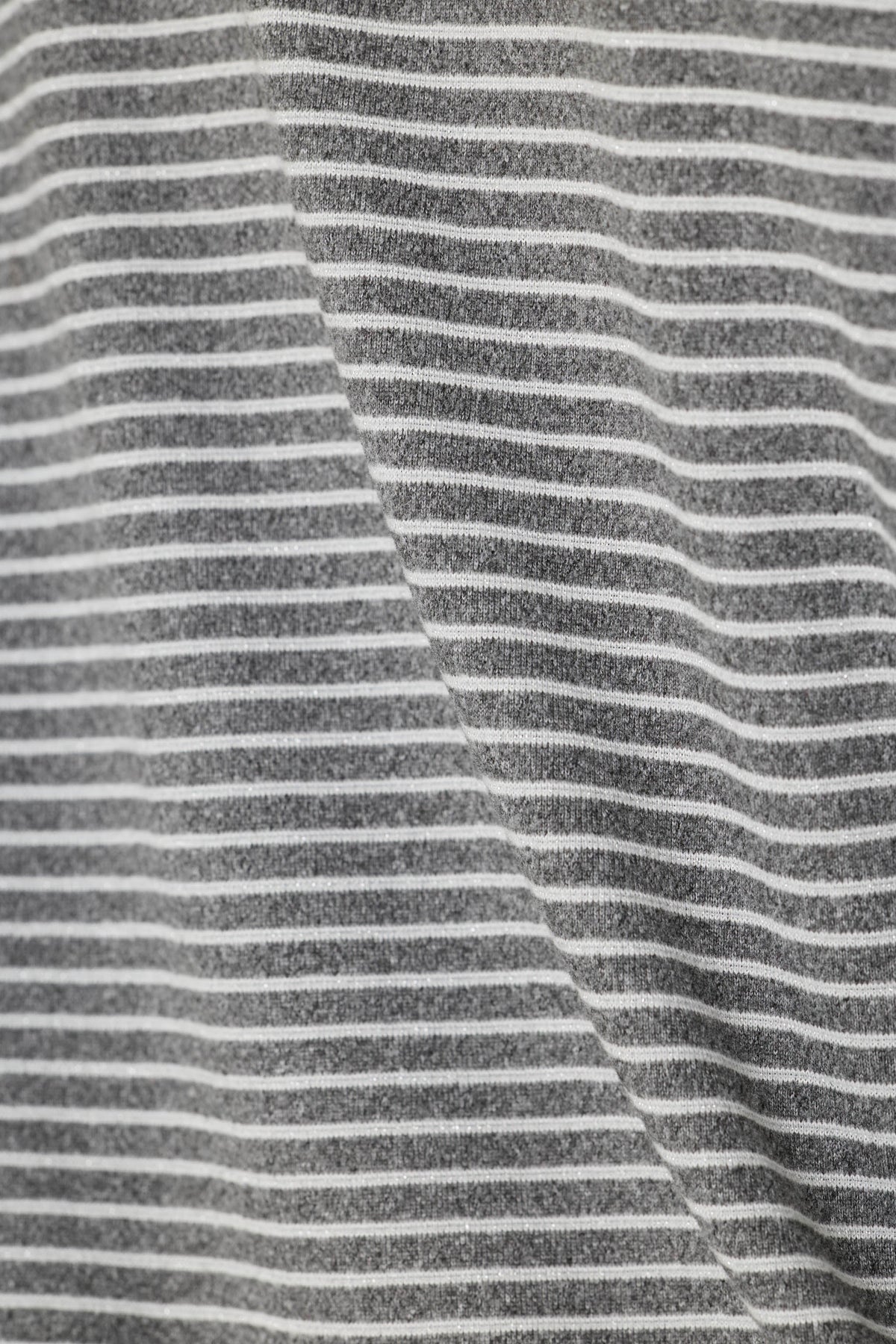 Icon Stripes Heather Grey Long Sleeve PJ Set