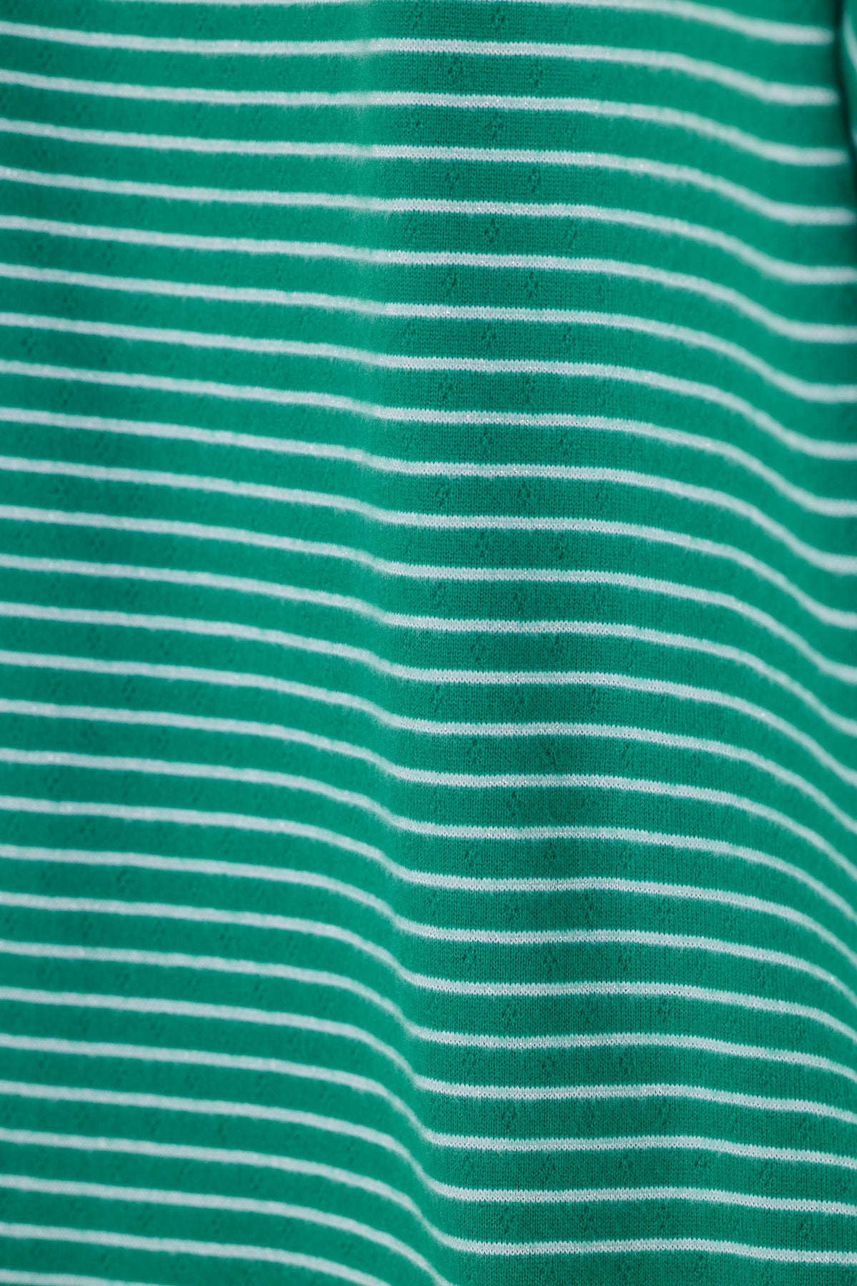 Icon Stripes Green Long Sleeve PJ Set