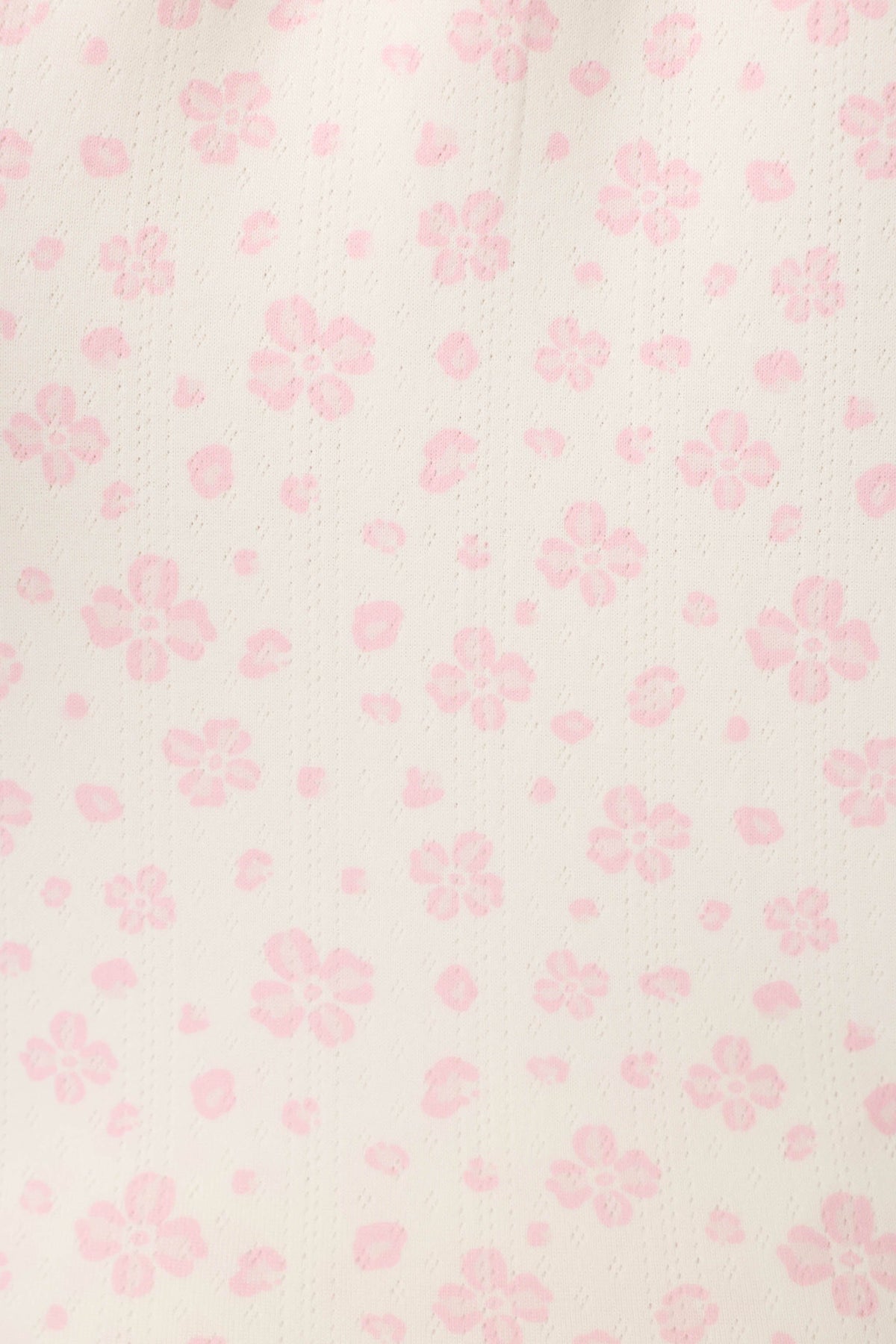Pretty Petals Sweet Pink Floral Print Open Leg Pants