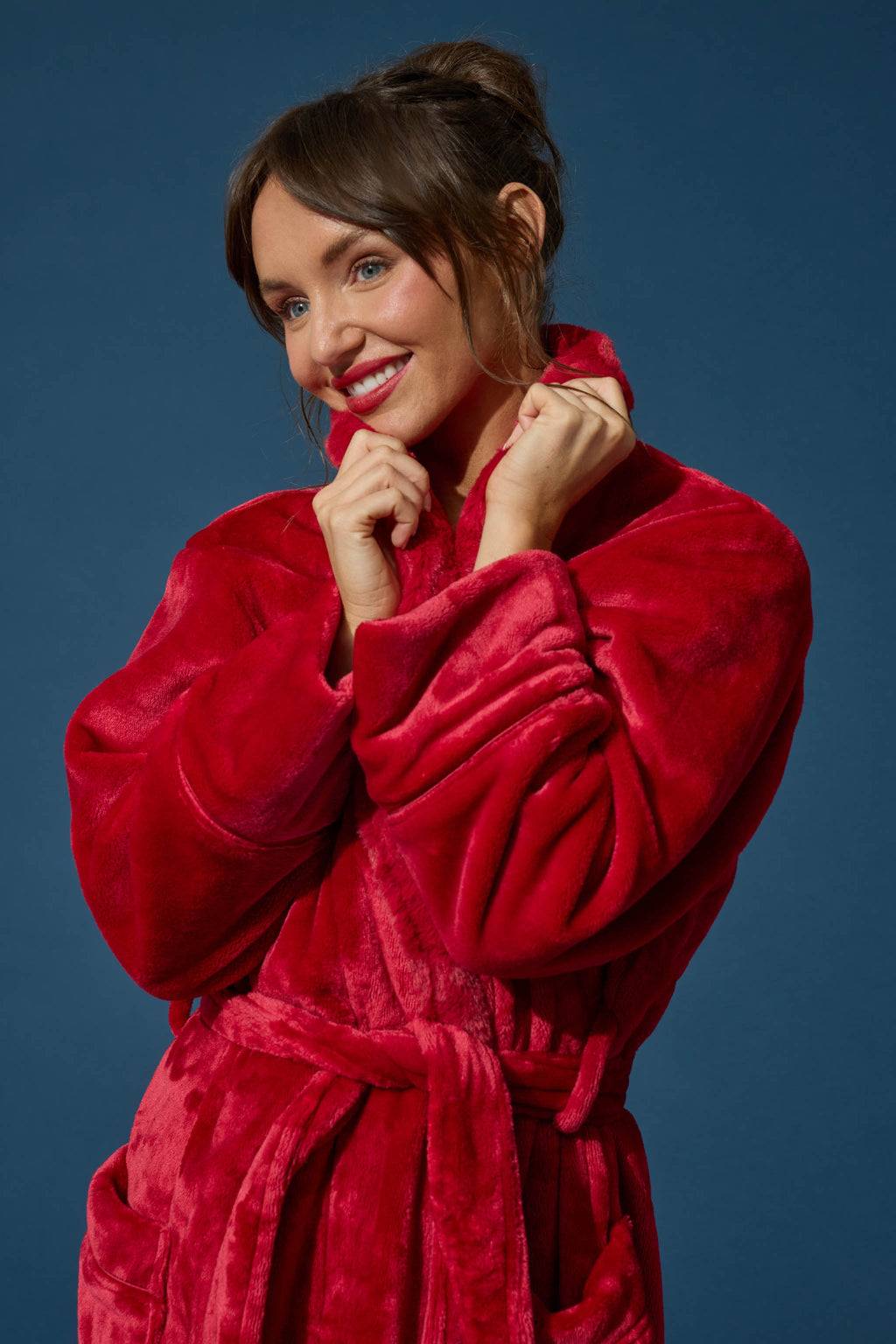 Luxe Plush Red Robe
