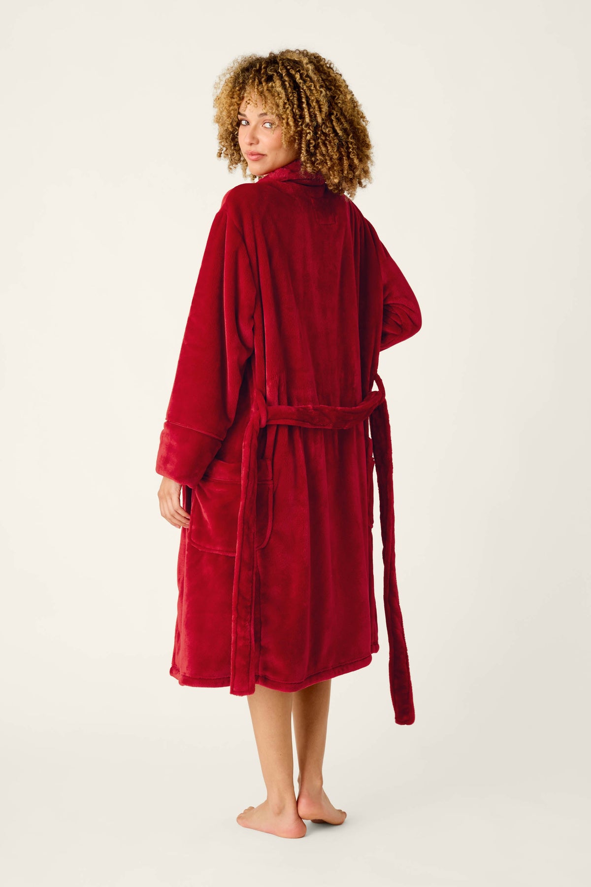 Luxe Plush Red Robe