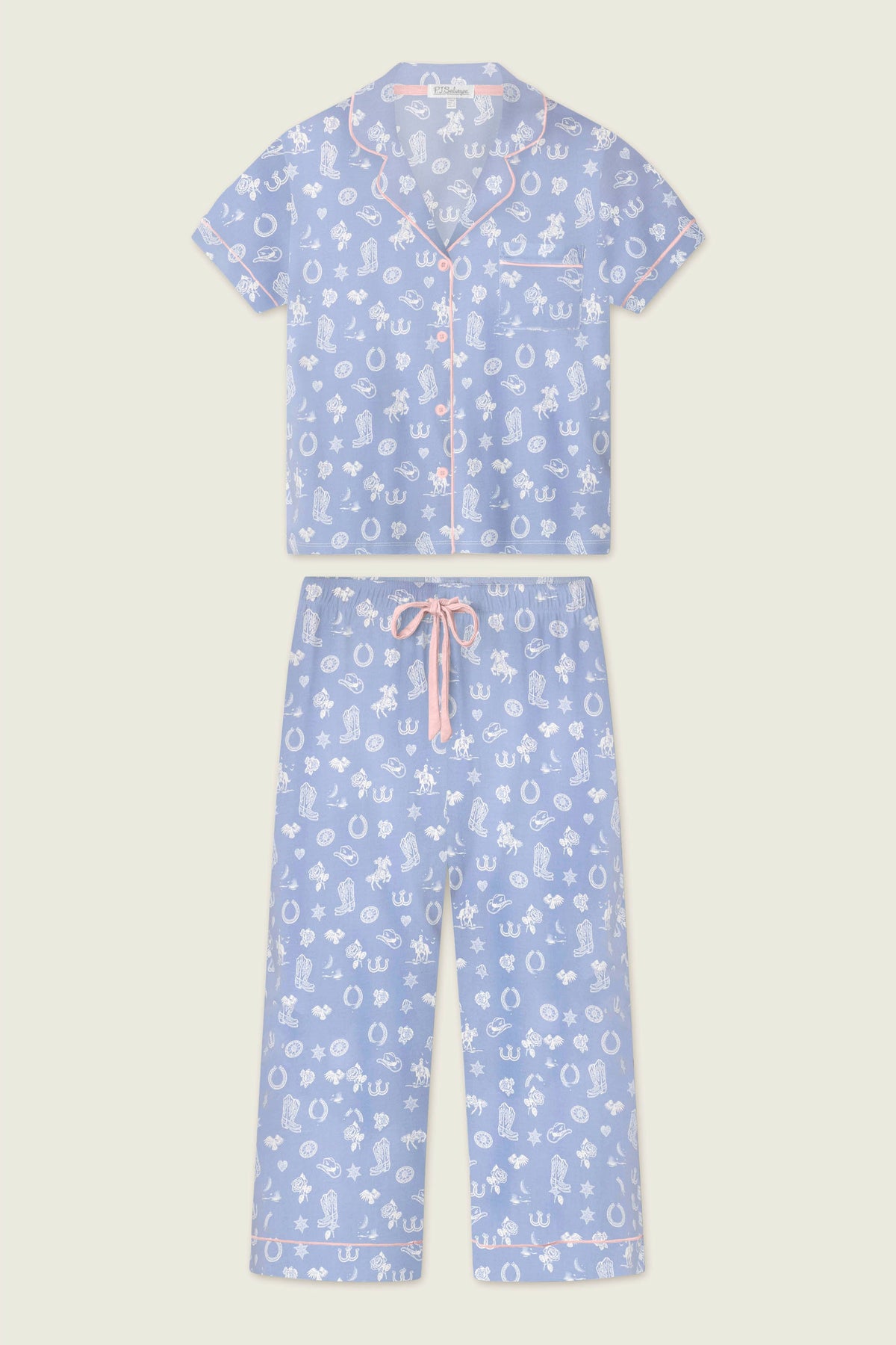 Whimsy Lone Star Love Cropped PJ Set