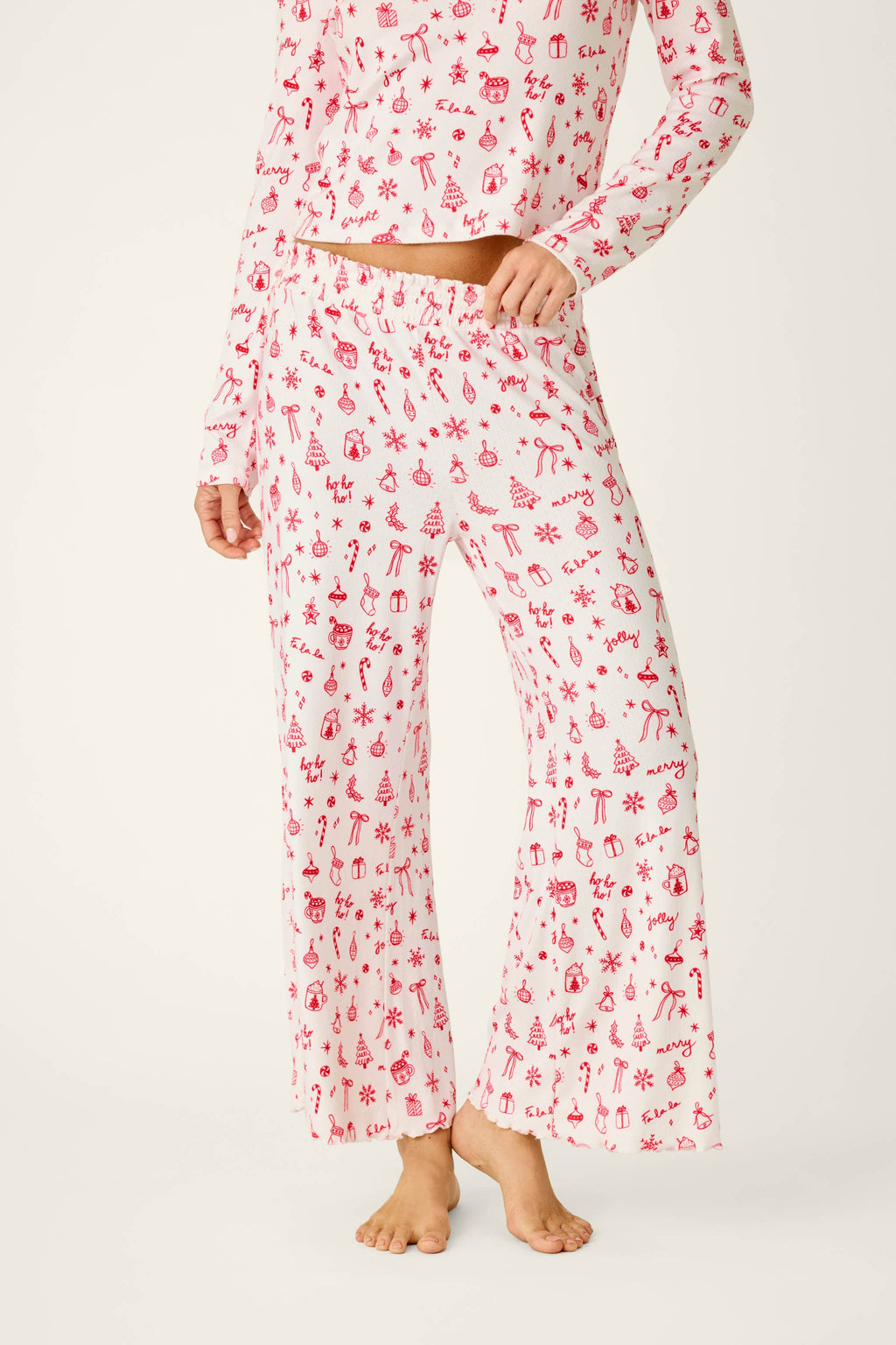 Femme de Noel Holiday Print Pajama Pants