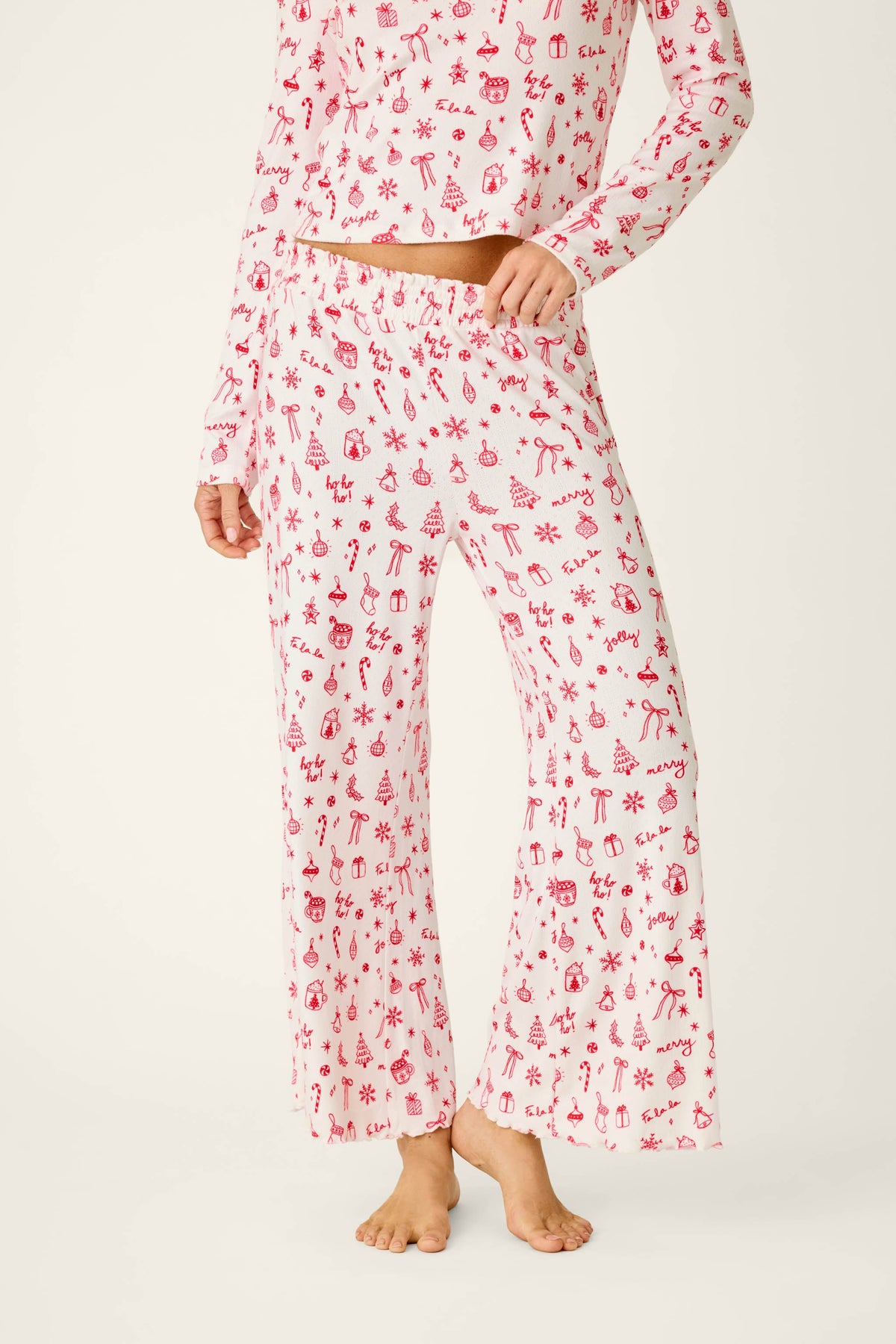 Femme de Noel Holiday Print Pajama Pants