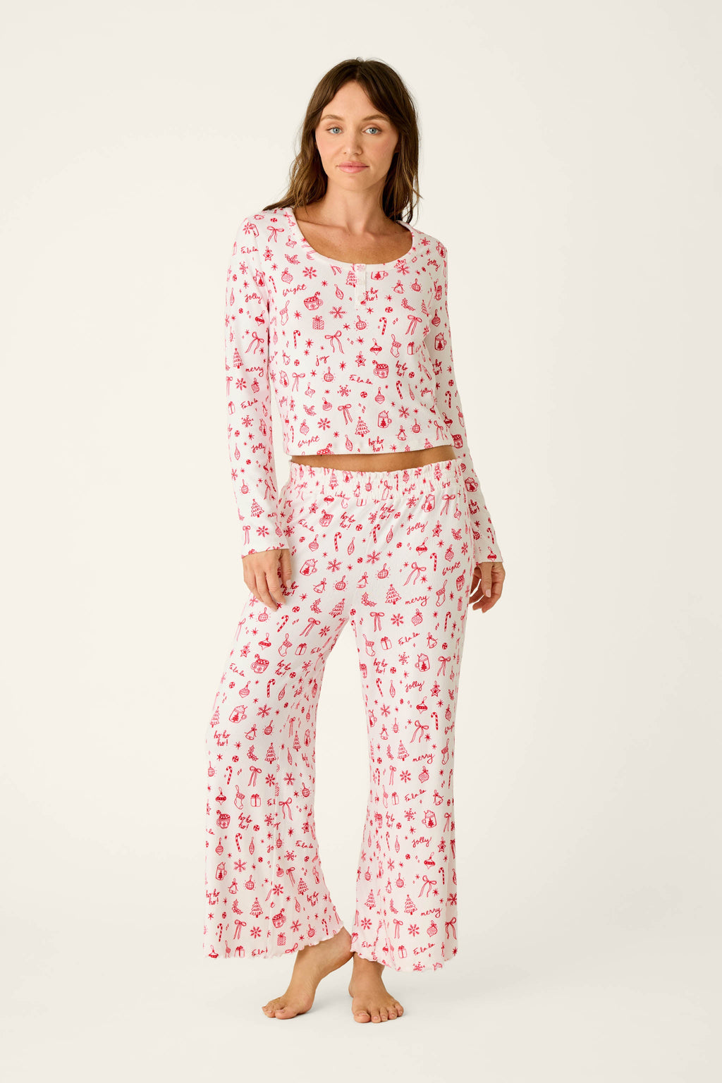 Femme de Noel Holiday Print Pajama Pants