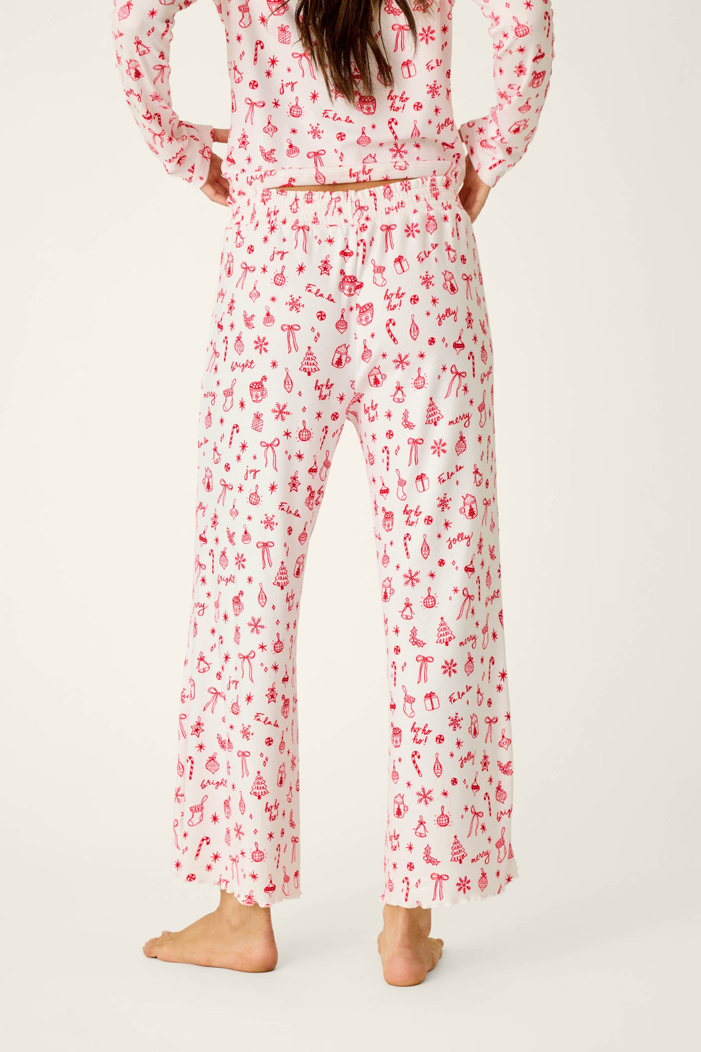 Femme de Noel Holiday Print Pajama Pants
