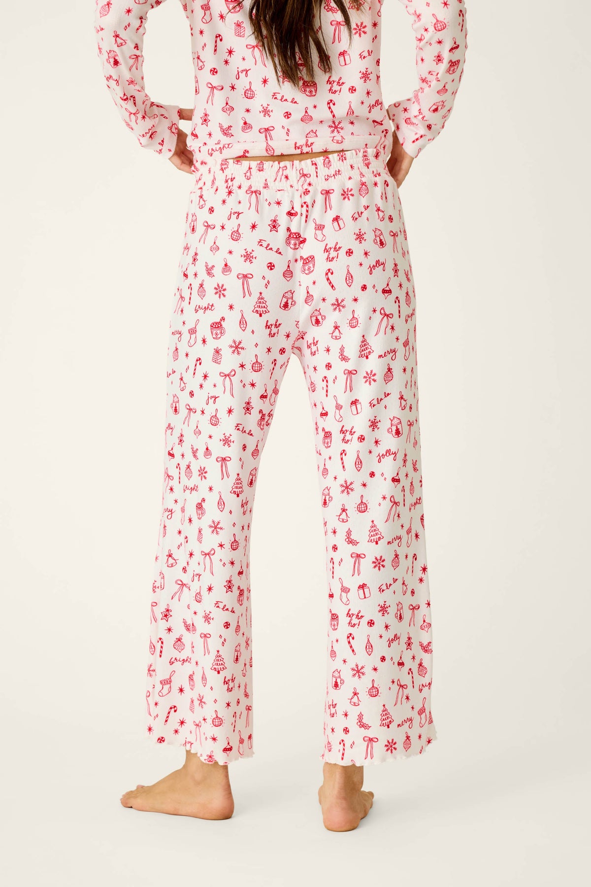 Femme de Noel Holiday Print Pajama Pants