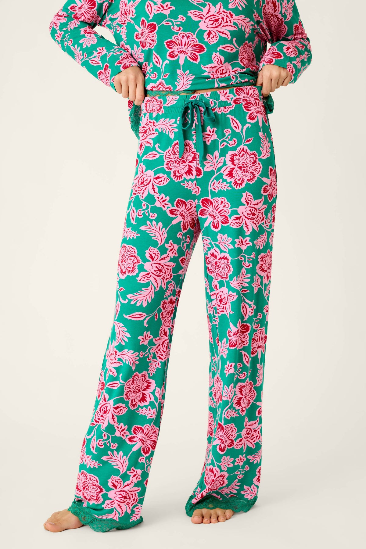Frosted Floral Dreams Pajama Pants