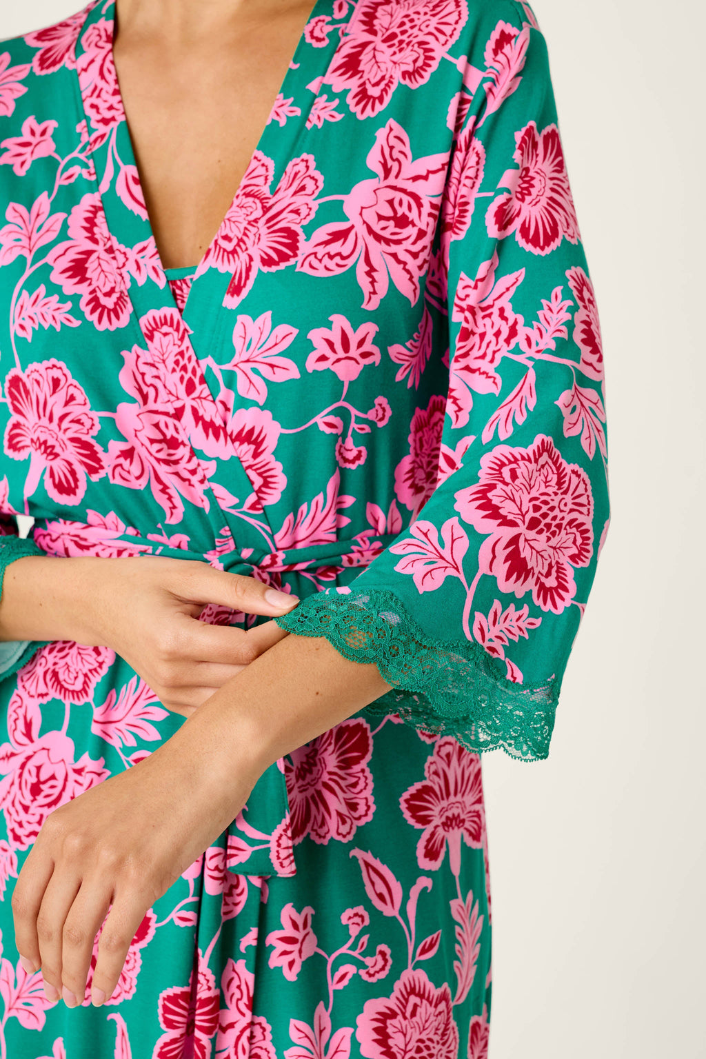 Frosted Floral Dreams Robe