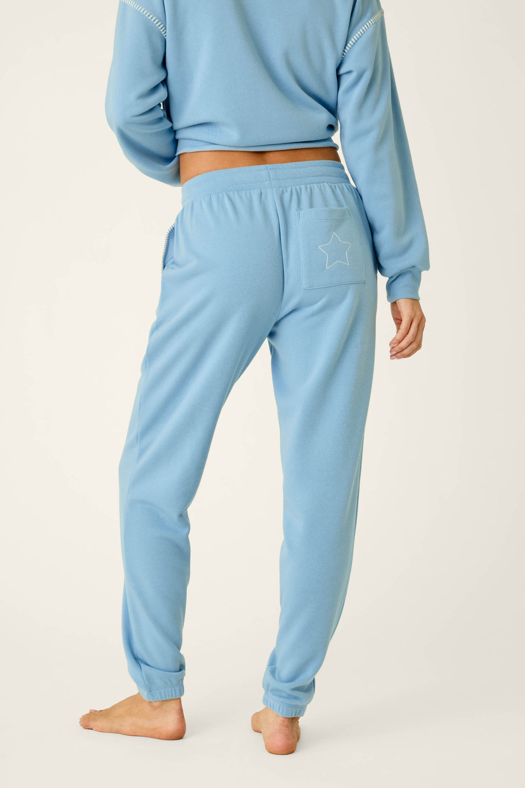 Howdy Holidays Snowdrift Blue Joggers