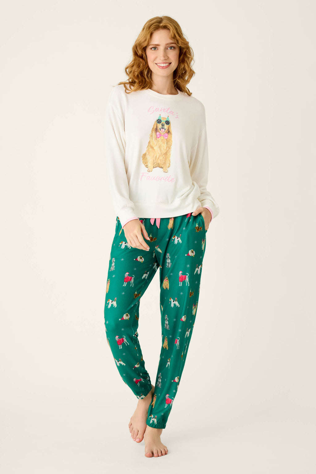 Happy Pawlidays Santa’s Favorite Long Sleeve Top