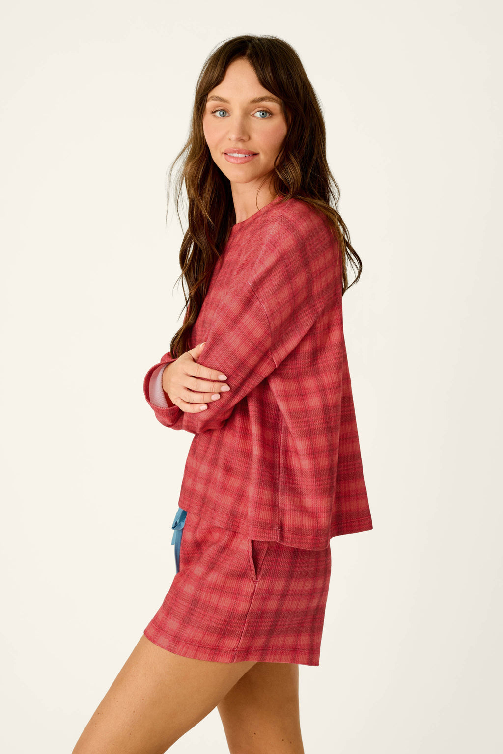 Mad for Plaid Long Sleeve Top