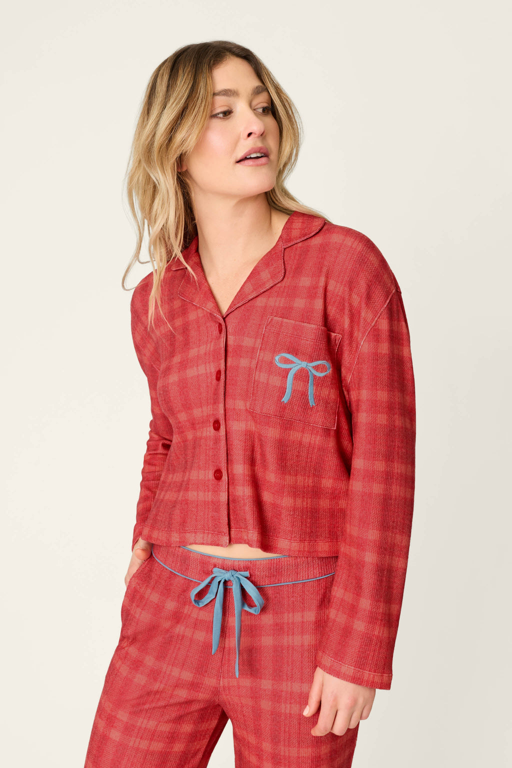 Mad for Plaid Long Sleeve & Pants PJ Set