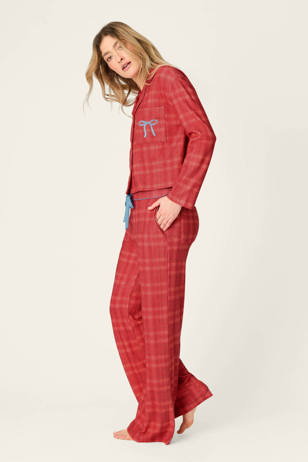 Mad for Plaid Long Sleeve & Pants PJ Set
