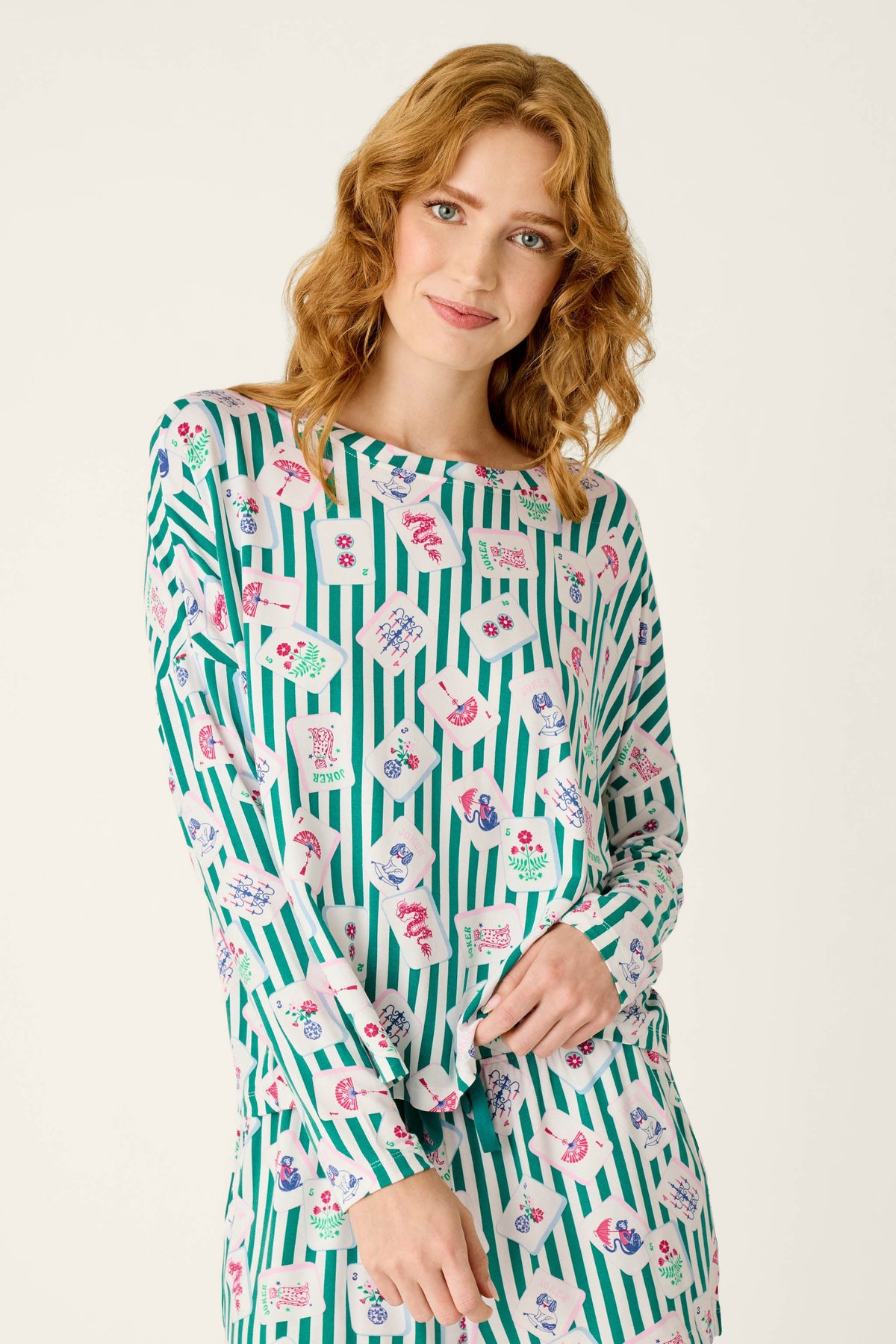 Mahjong Queen Dreams Long Sleeve Top