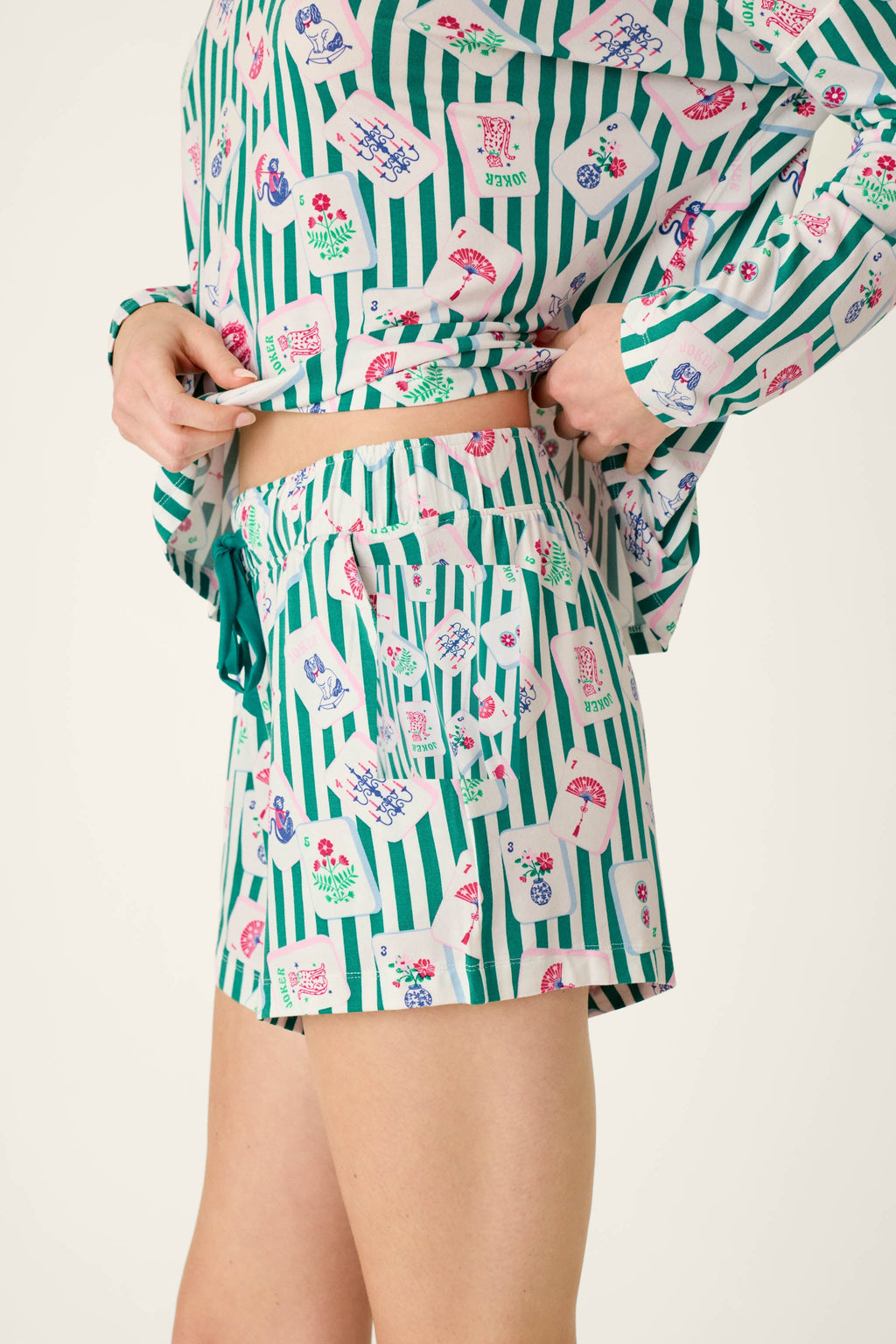 Mahjong Queen Dreams Pajama Shorts
