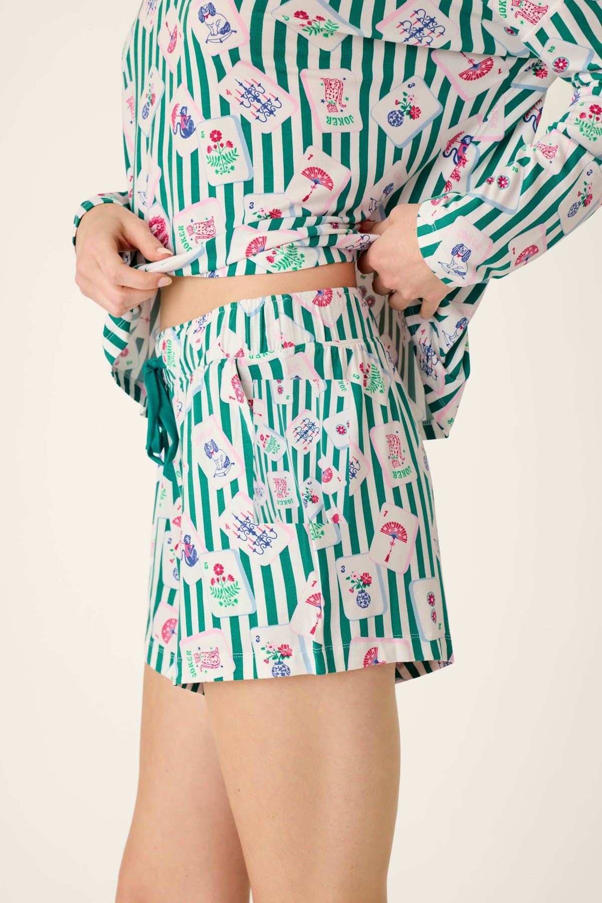Mahjong Queen Dreams Pajama Shorts