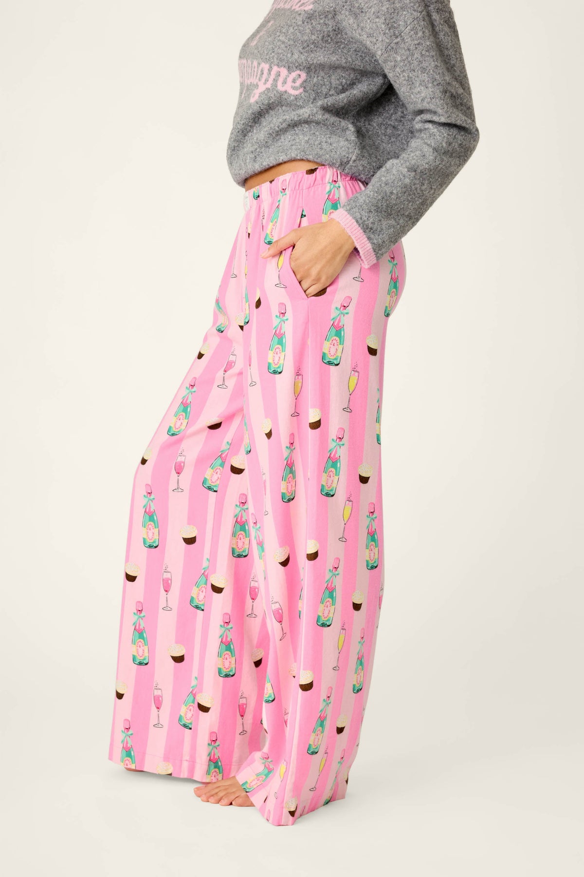 Cupcakes & Champagne Flannel Pajama Pants