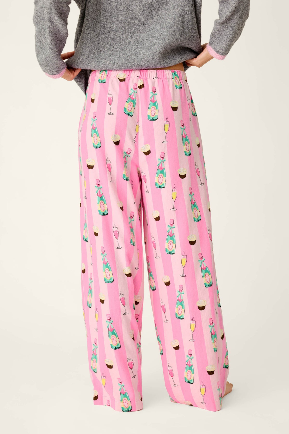 Cupcakes & Champagne Flannel Pajama Pants