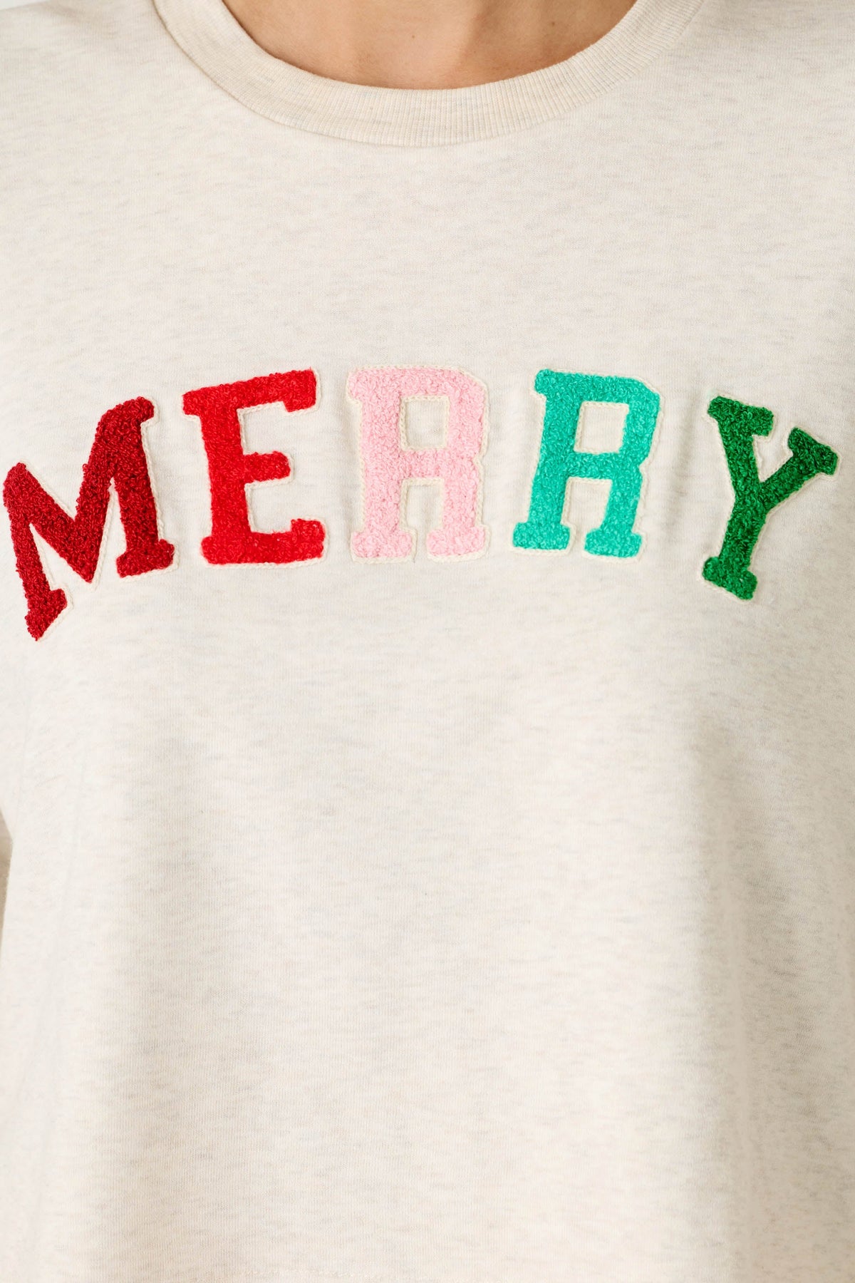 Very Merry Bouclé Merry Sweatshirt