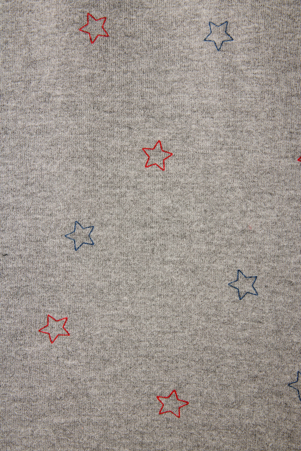 Red, White, & Woof Star Print Long Sleeve Top