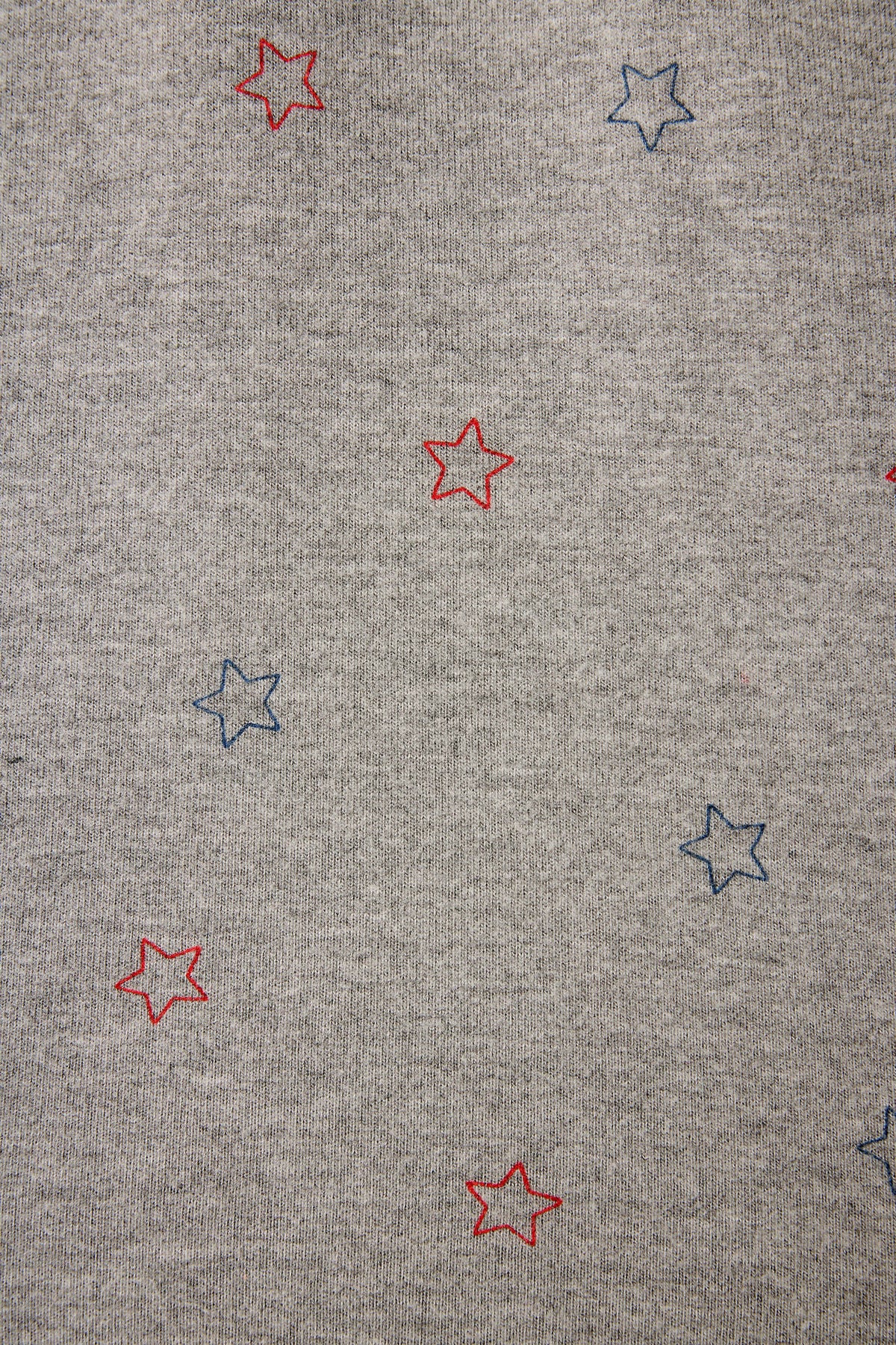 Red, White, & Woof Star Print Long Sleeve Top