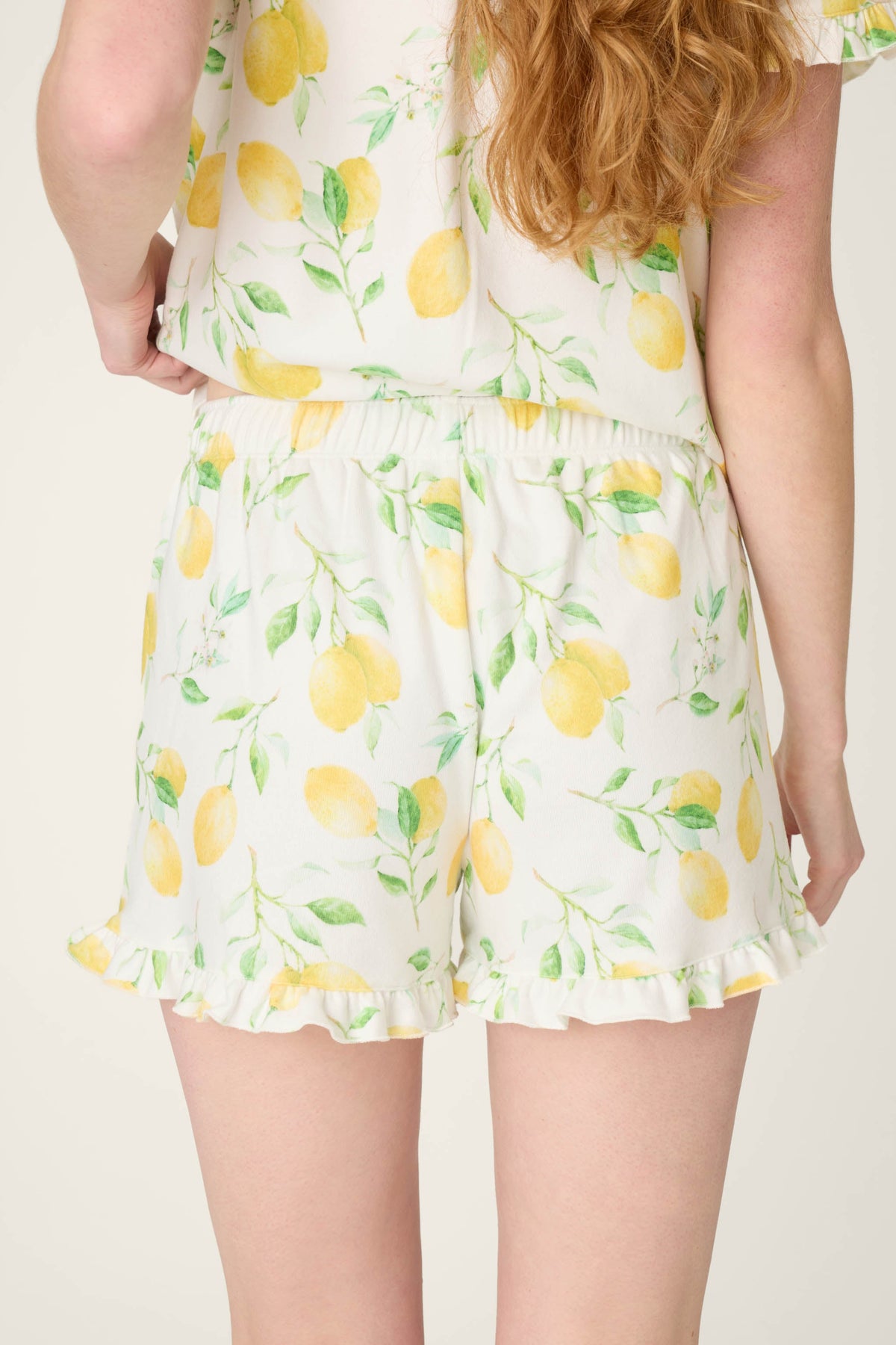 La Dolce Spritz Lemon Zest Pajama Shorts