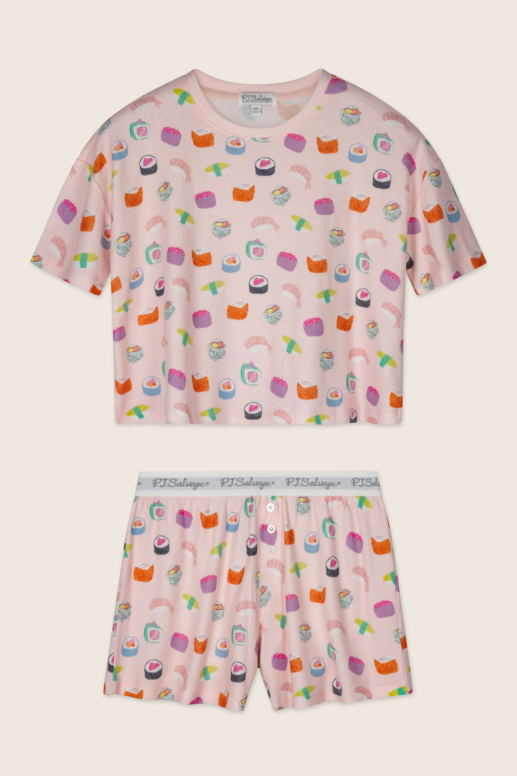Boyfriend Boxer Sushi Bites Short PJ Set