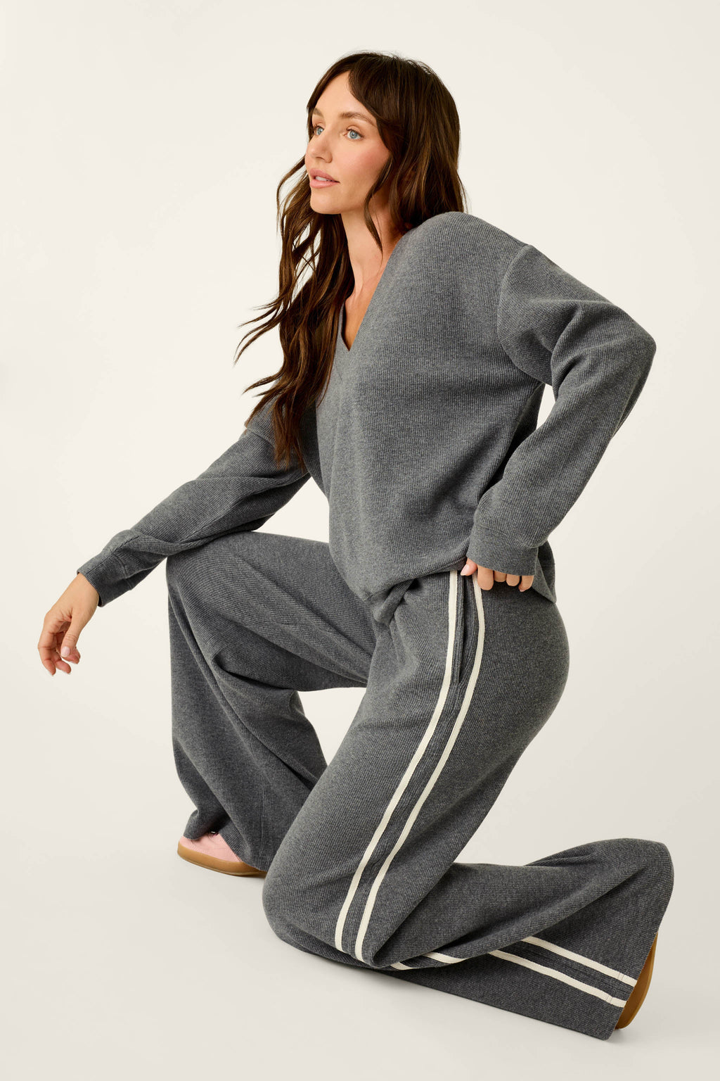 Weekday Waffles Honey Charcoal Lounge Pants