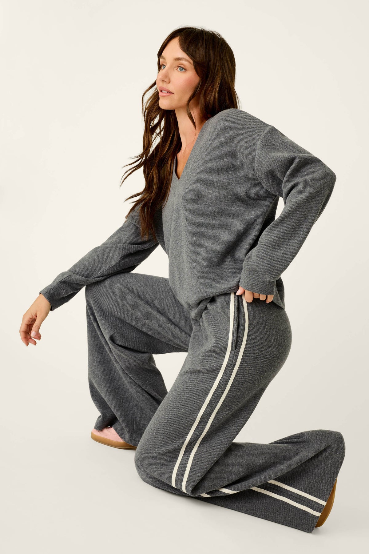 Weekday Waffles Honey Charcoal Lounge Pants