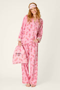 Sweeter Than Sugar Candy Cane Print 4-Piece PJ Set