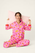 Breakfast Pastry Print 3-Piece Flannel PJ Set