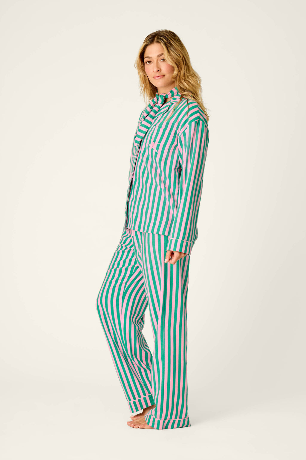 Ski Bunny Icon 3-Piece Long Sleeve Flannel PJ Set
