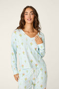 Feelin' Prickly Cactus Blooms Long Sleeve Top