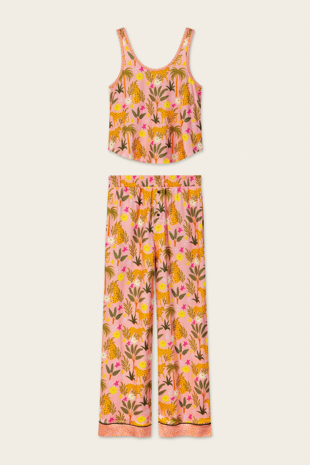 In the Jungle Leopard Safari Long PJ Set