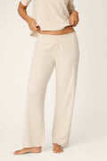 Weekend Waffles Light Oatmeal Cropped Pajama Pants