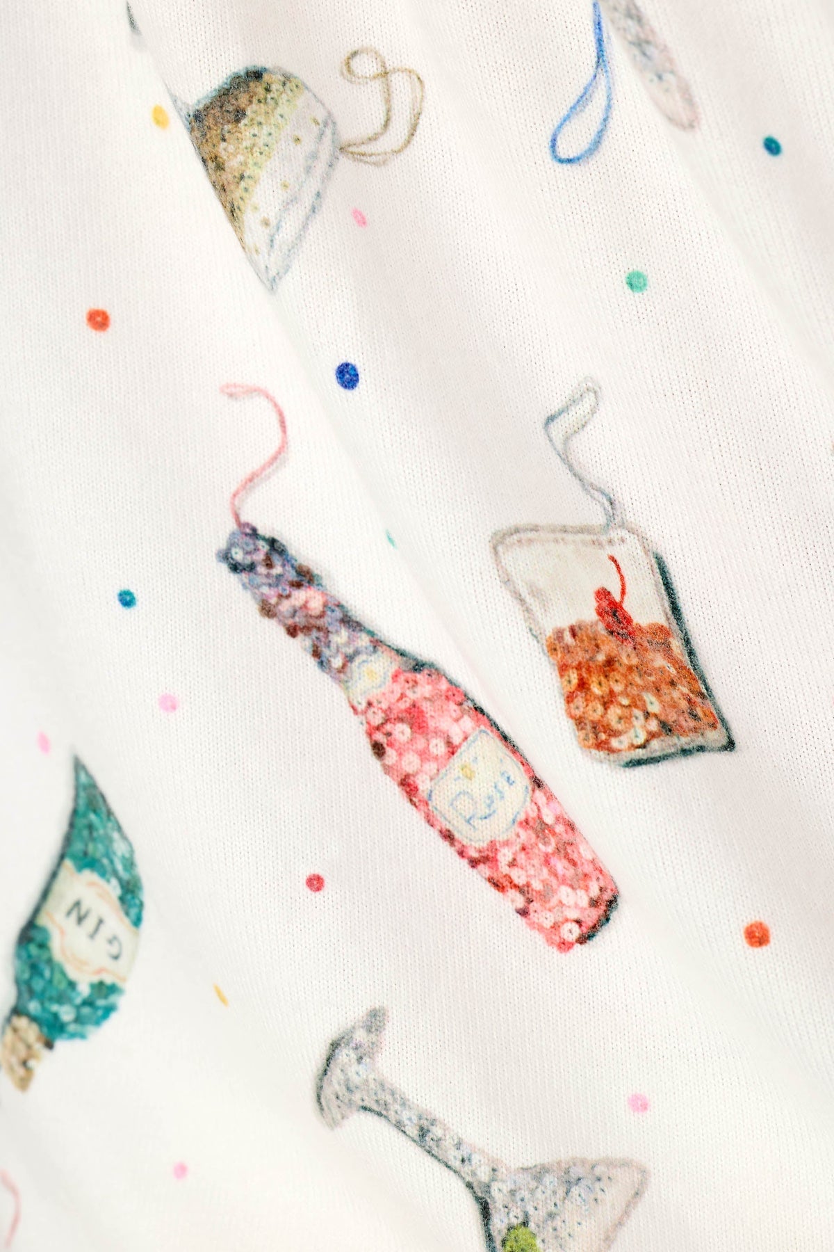 Sip Sip Sparkle Cocktail Charms Print Jogger Pant