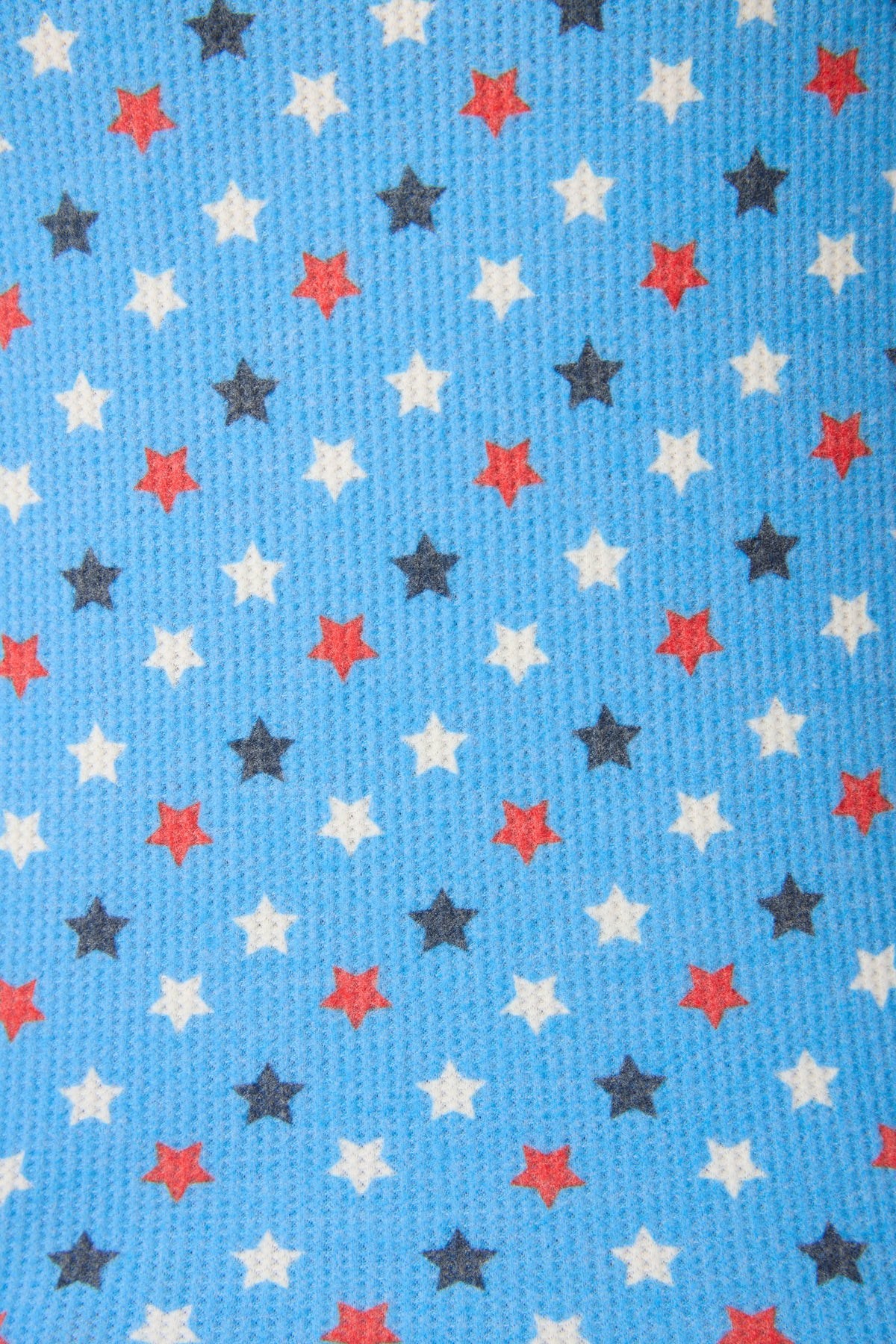 Star Spangled Summer Bay Blue Star Print Pajama Shorts
